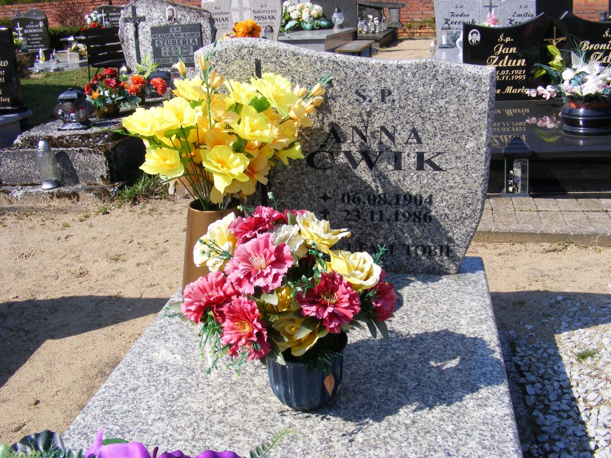 Anna Ćwik 1904 Osiecznica - Grobonet - Wyszukiwarka osób pochowanych