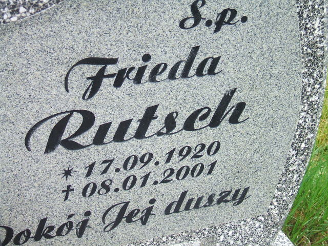 Frieda Rutsch 1920 Osiecznica - Grobonet - Wyszukiwarka osób pochowanych