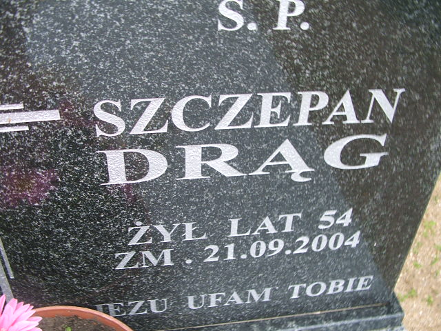 Grób Szczepan Drąg