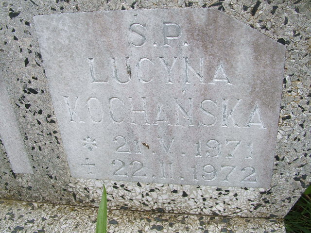 Lucyna Kochańska 1971 Osiecznica - Grobonet - Wyszukiwarka osób pochowanych