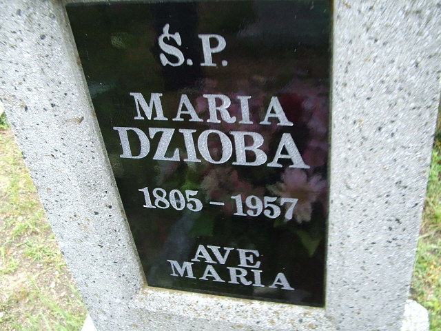 Maria Dzioba 1805 Osiecznica - Grobonet - Wyszukiwarka osób pochowanych