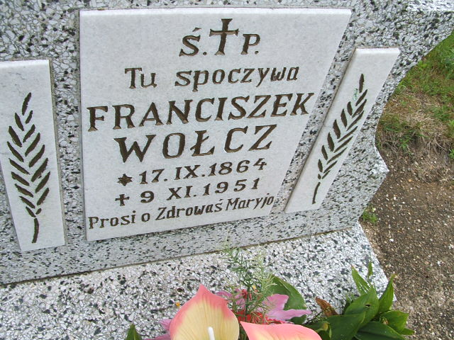 Franciszek Wołcz 1864 Osiecznica - Grobonet - Wyszukiwarka osób pochowanych