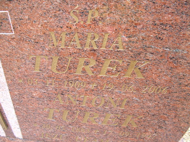 Maria Turek 1909 Osiecznica - Grobonet - Wyszukiwarka osób pochowanych