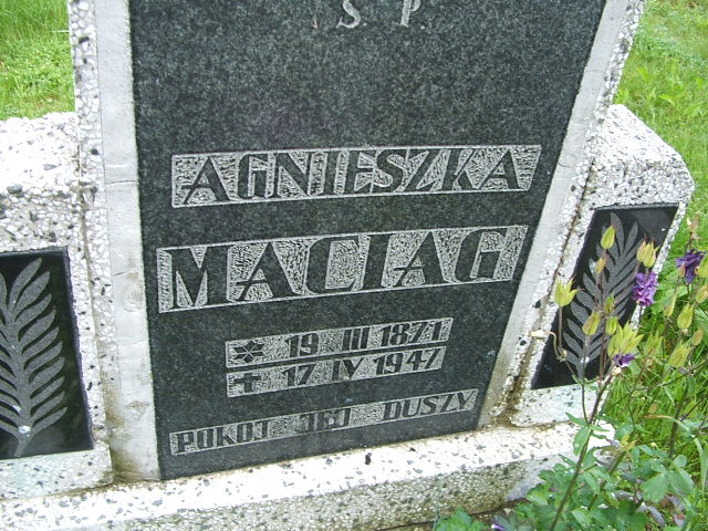 Agnieszka Maciąg 1871 Osiecznica - Grobonet - Wyszukiwarka osób pochowanych