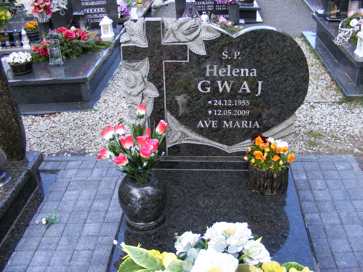 Helena Gwaj 1955 Osiecznica - Grobonet - Wyszukiwarka osób pochowanych