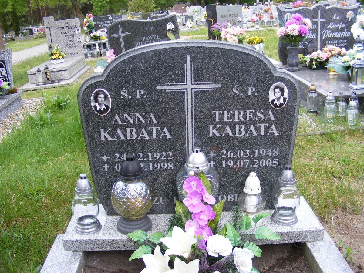 Anna Kabata 1922 Osiecznica - Grobonet - Wyszukiwarka osób pochowanych